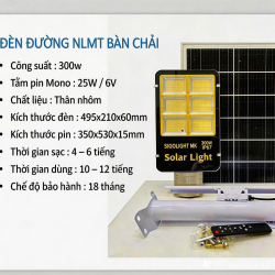 Đèn đường năng lương mặt trời bàn chải SigolightMK