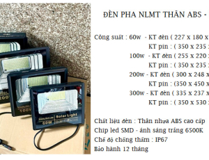 ĐÈN PHA NĂNG LƯỢNG MẶT TRỜI ABS